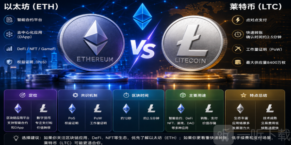 以太坊和莱特币是什么关系 以太坊和莱特币哪个好