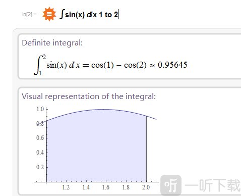 wolframalpha积分计算器函数操作界面