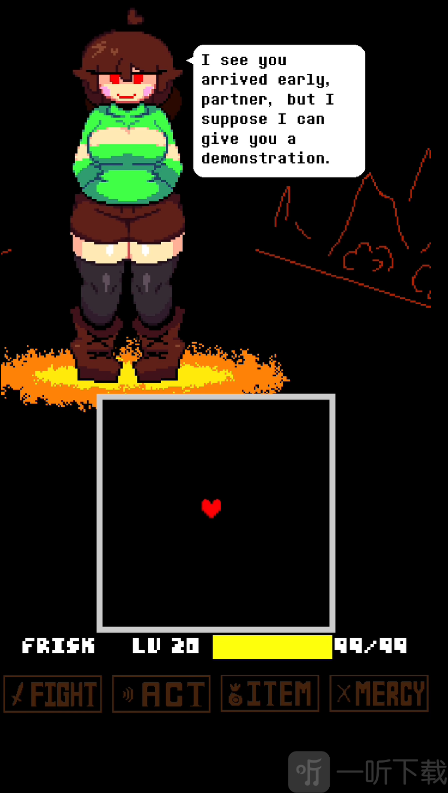 传说之下lovemaniac手机版剧情对话界面