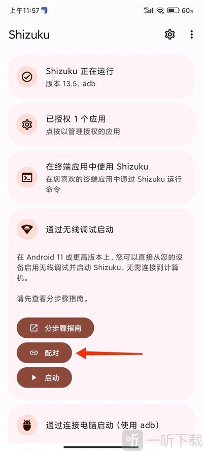 Shizuku中文版开发者模式设置