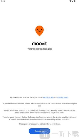 Moovit开始导航