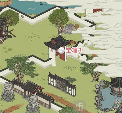 江南百景图白玉兰宝箱位置