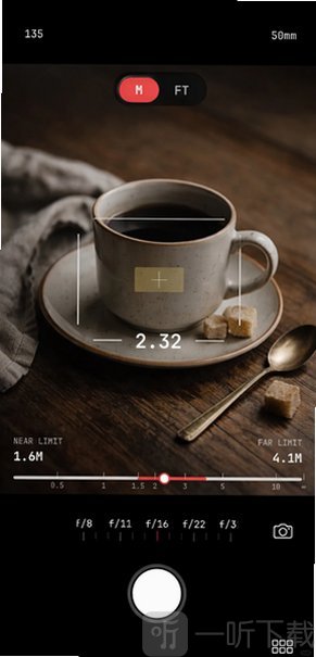 FilmMeter拍摄模式大图取景界面