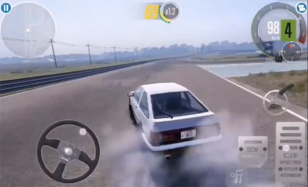 CarX漂移赛车2入弯使用手刹
