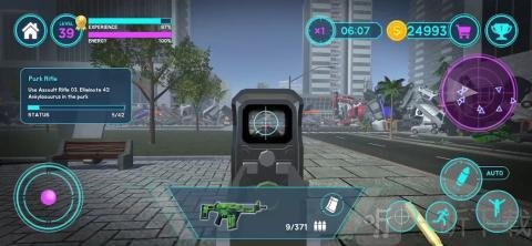最后时代枪声地下停车场手枪射击