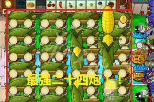 植物大战僵尸无尽版全植物二十四炮阵容布局