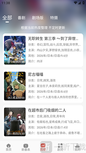 gugufan排行榜界面截图