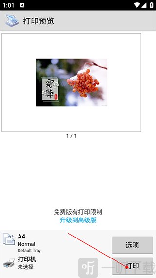 趣打印App打印预览