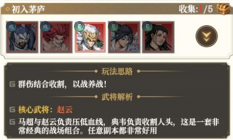 汉末青云志初入茅庐阵容截图