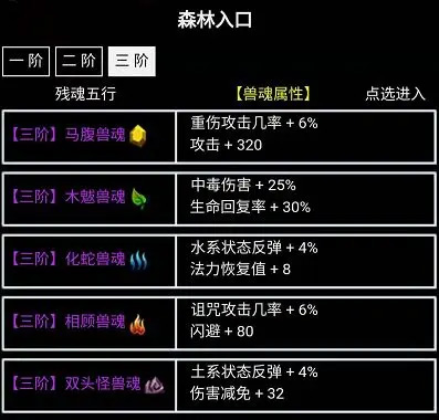 无尽洪荒三阶兽魂搭配