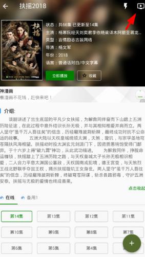 鲸看看点击投屏按钮