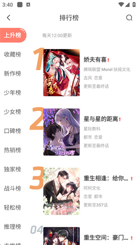 飒漫画app排行榜