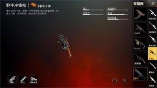 刺激战场国际服野牛冲锋枪