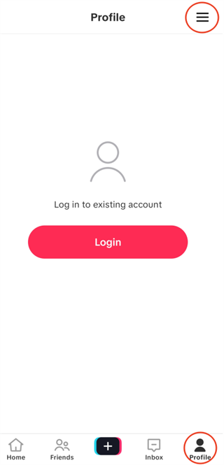 TikTok设置中文菜单