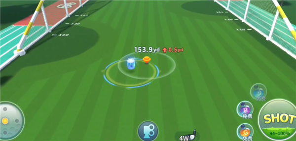 Birdie Crush点击SHOT完成精准挥杆