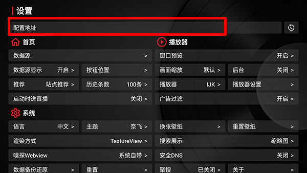 TVBox电视版怎么添加配置源
