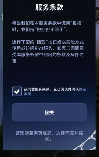 拳头账号注册服务器条款