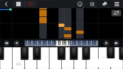 完美钢琴App键盘演奏