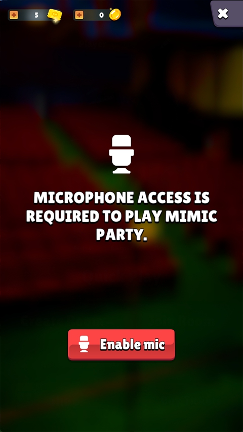 模仿派对Mimic Party开启麦克风权限