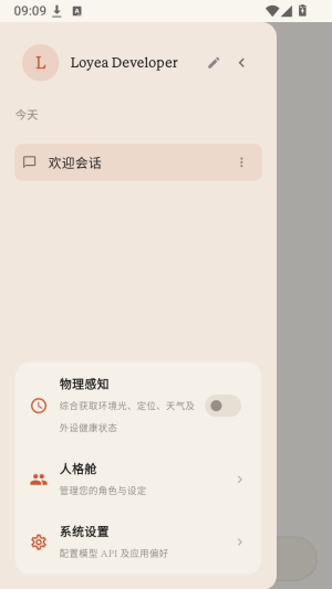 Loyea系统设置页面