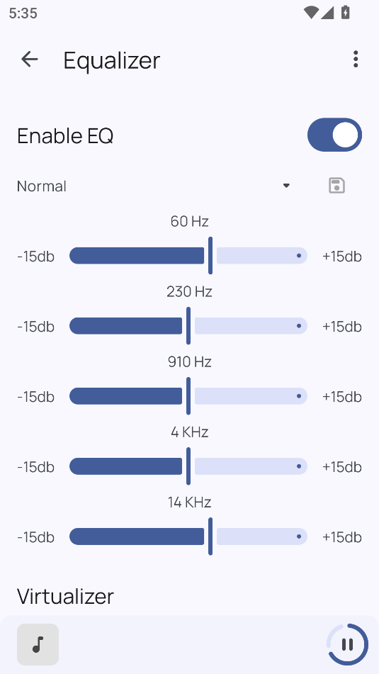Booming Music均衡器设置